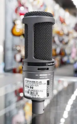 Audio-Technica - AT2020USB+ USB Cardioid Condenser Microphone - Black 2